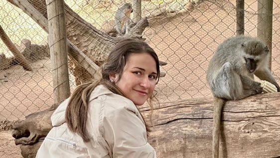 Getting close with the monkeys