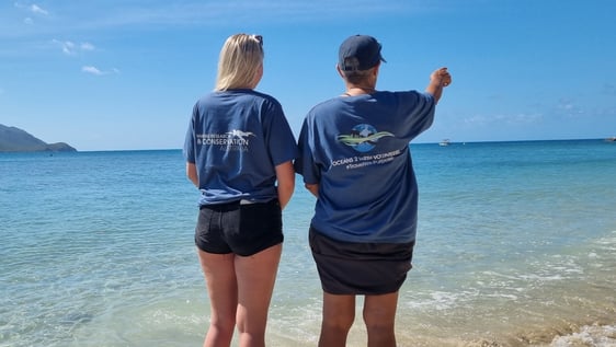 Marine conservation volunteers in Australia