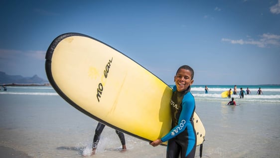 All smiles at Big Bay beach
