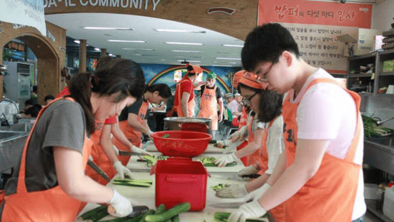 preparing food