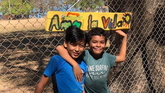 Work with children in Costa Rica
