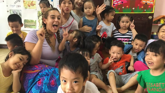 selfie with kids