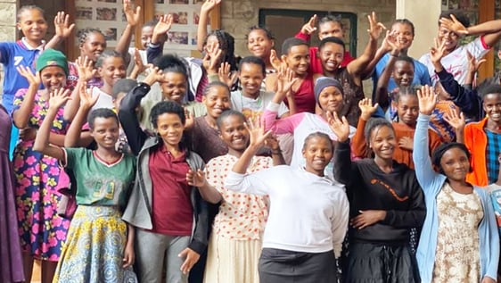 Young mothers in vocational training at the women empowerment centre in Arusha, Tanzania