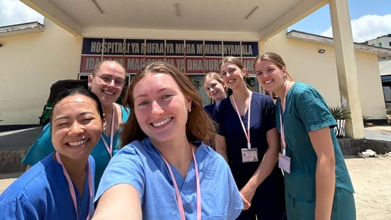 Volunteer nurse and medical student