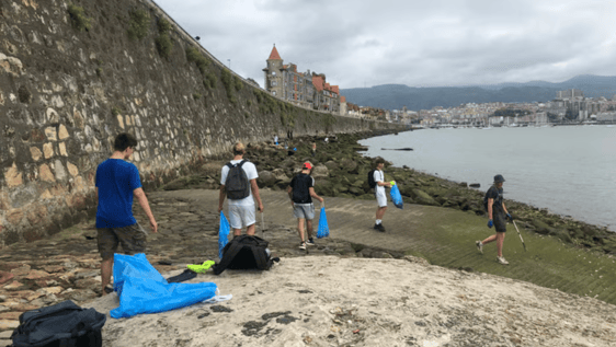 Volunteers in action