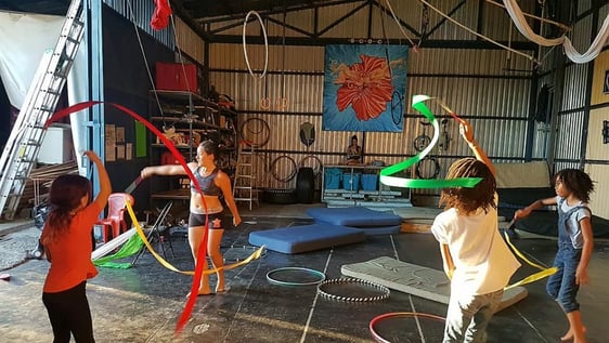 Circus class at Puerto Viejo
