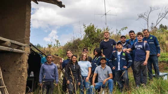 Wind and Solar installation in the highlands of Peru.
