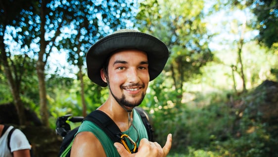 volunteers in forest