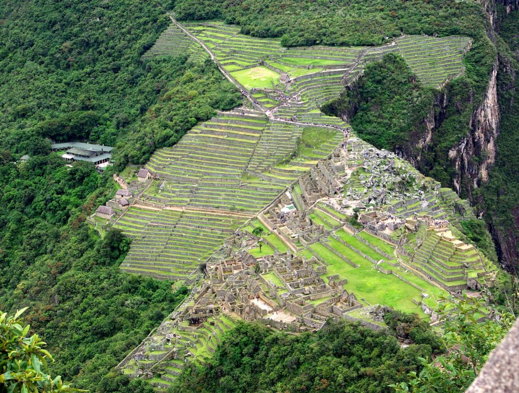 machu picchu from above