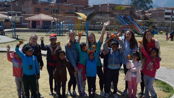 vollies with kids