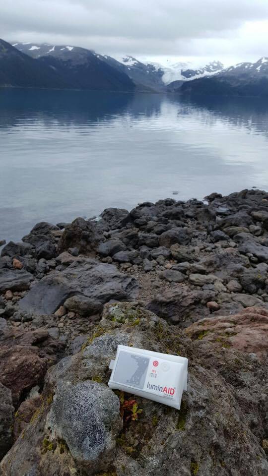 This is the look of a deflated LuminAid -just chillin'
