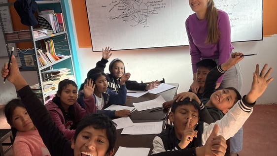 Happy to be with our dear Federica from Italy sharing with the lovely children