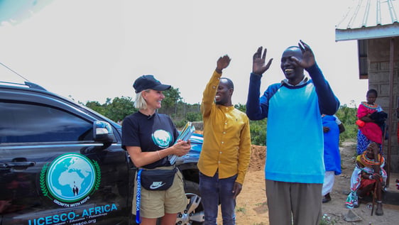 Volunteer Mimi from Germany after sprots 