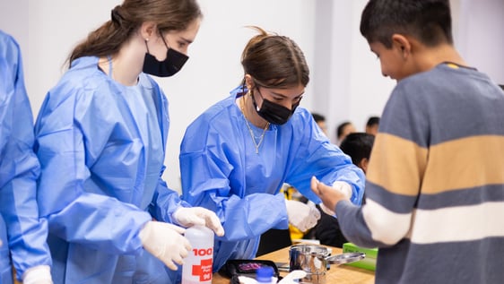 Join fellow teens to observe medical staff in a busy Cambodian hospital.